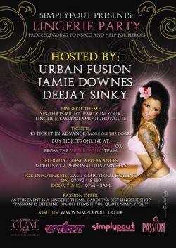 SimplyPout LINGERIE party - NSPCC & HELP FOR HEROES