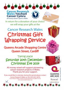 Cancer Research Wales Christmas Gift Wrap